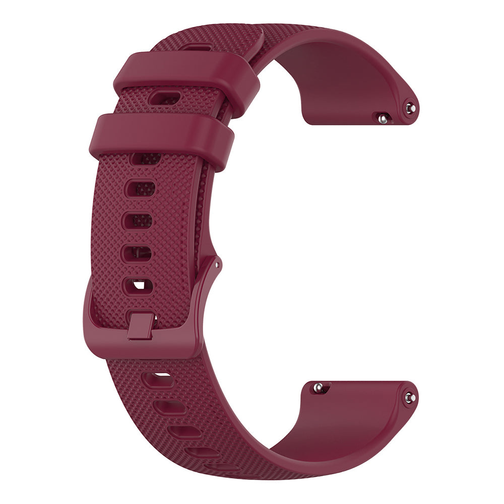 Techsuit W006 Armband für Huawei Watch / Garmin Watch Series, 18mm, Kirschrot