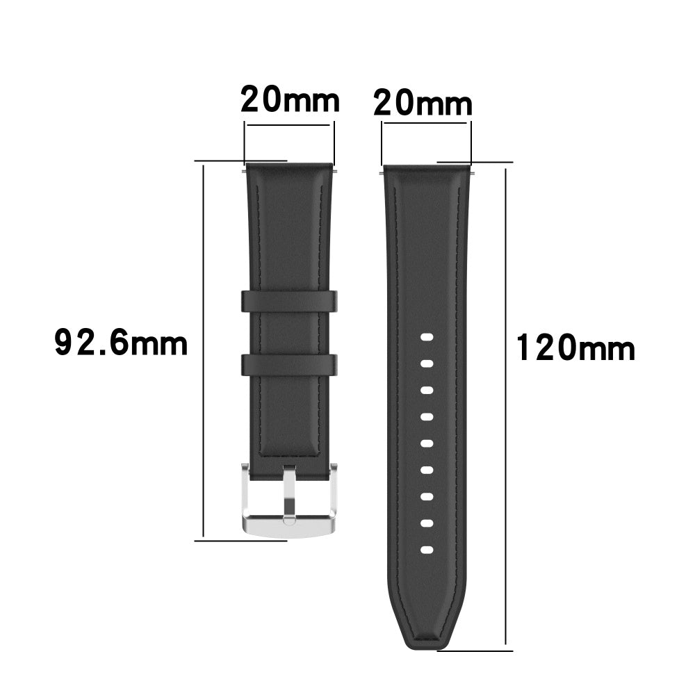 Techsuit W007 Strap for Samsung Galaxy Watch / Huawei Watch Series, 20mm, Black