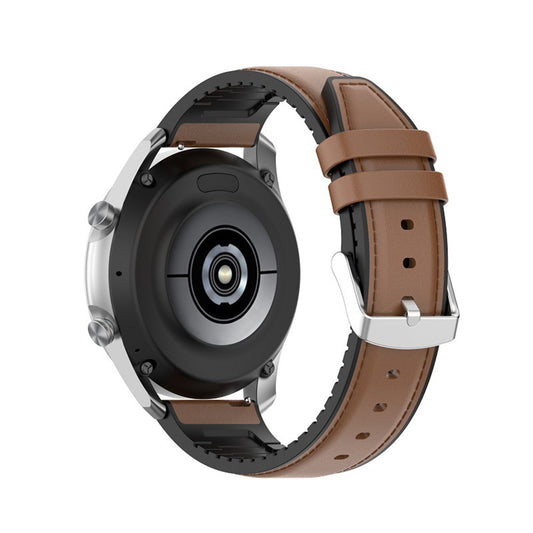 Techsuit W007 Armband für Samsung Galaxy Watch / Huawei Watch Series, 22mm, Braun