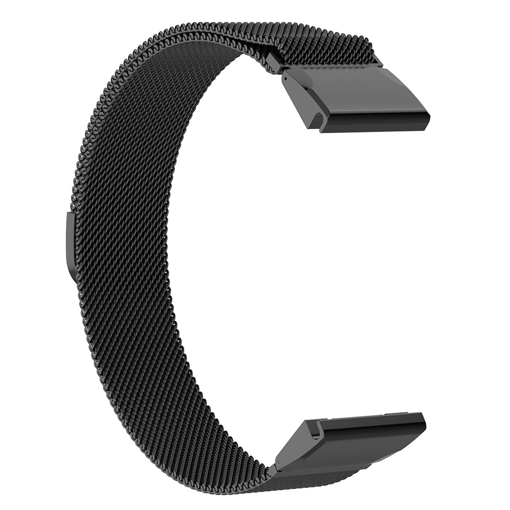 Techsuit W009 Armband für Garmin Watch Fenix Serie, 26mm, Schwarz