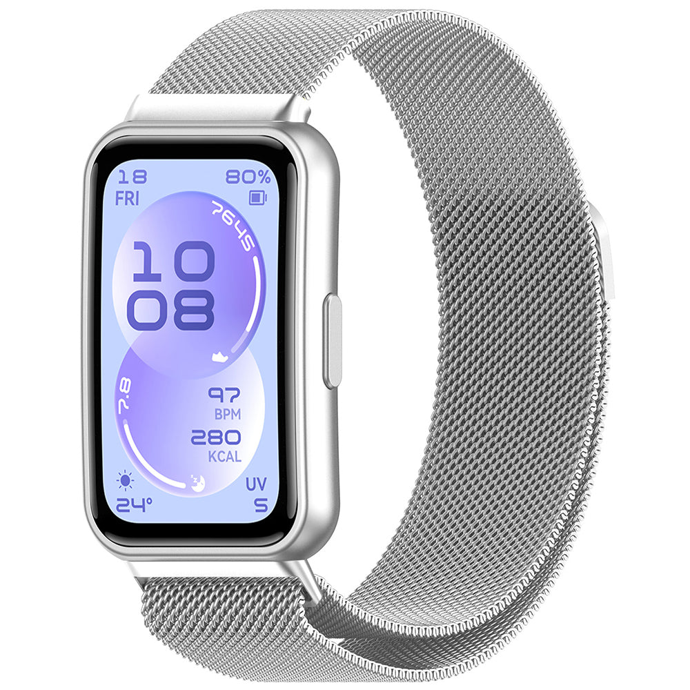 Techsuit W009 Armband für Huawei Band 11 / 11 Pro, Silber