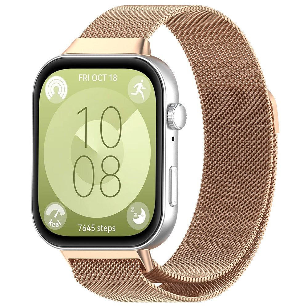 Bracelet Techsuit W009 pour Huawei Watch Fit 4 Pro / Fit 4 / Fit 3, Rose Doré