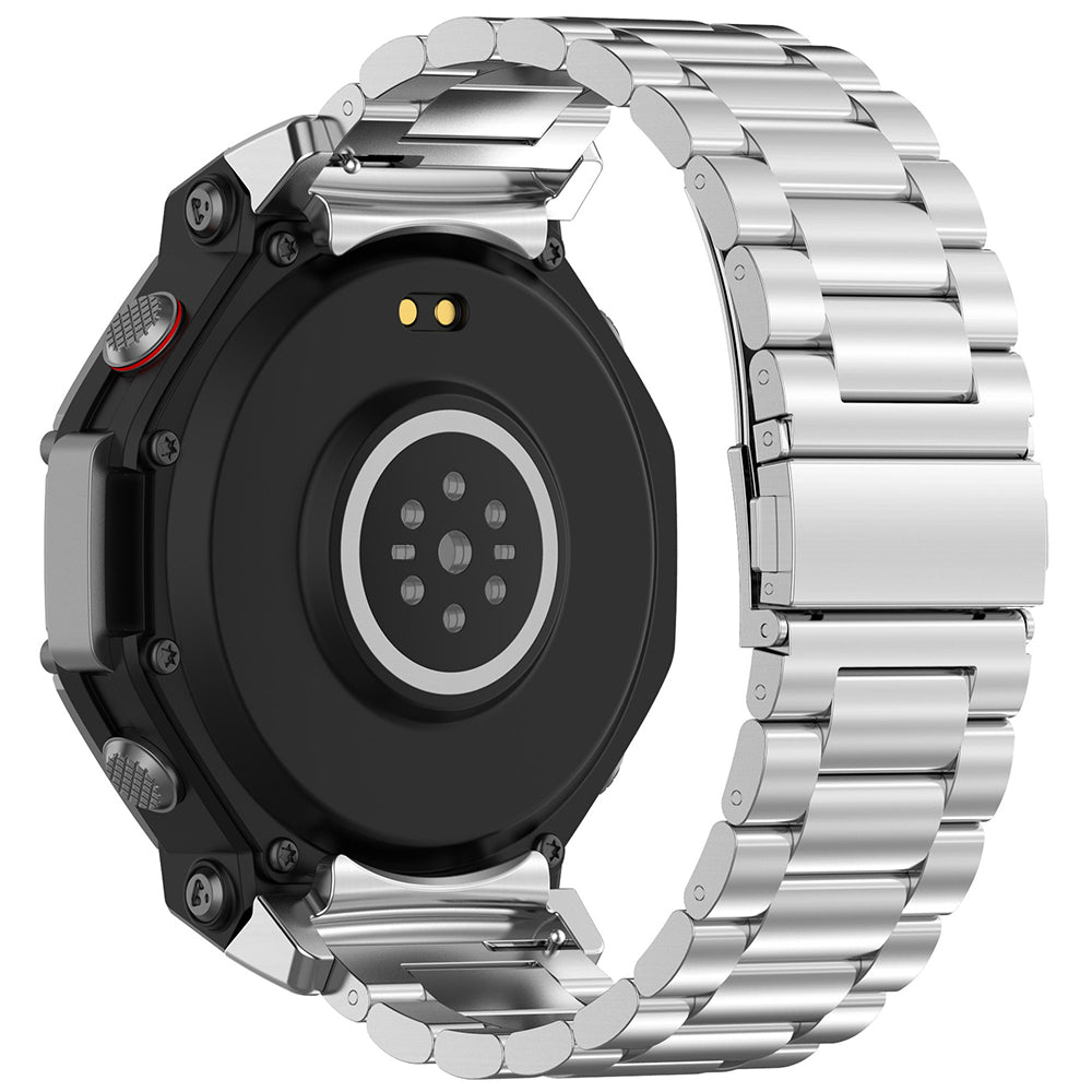 Bracelet Techsuit W010 pour Amazfit T-Rex 3, Argenté