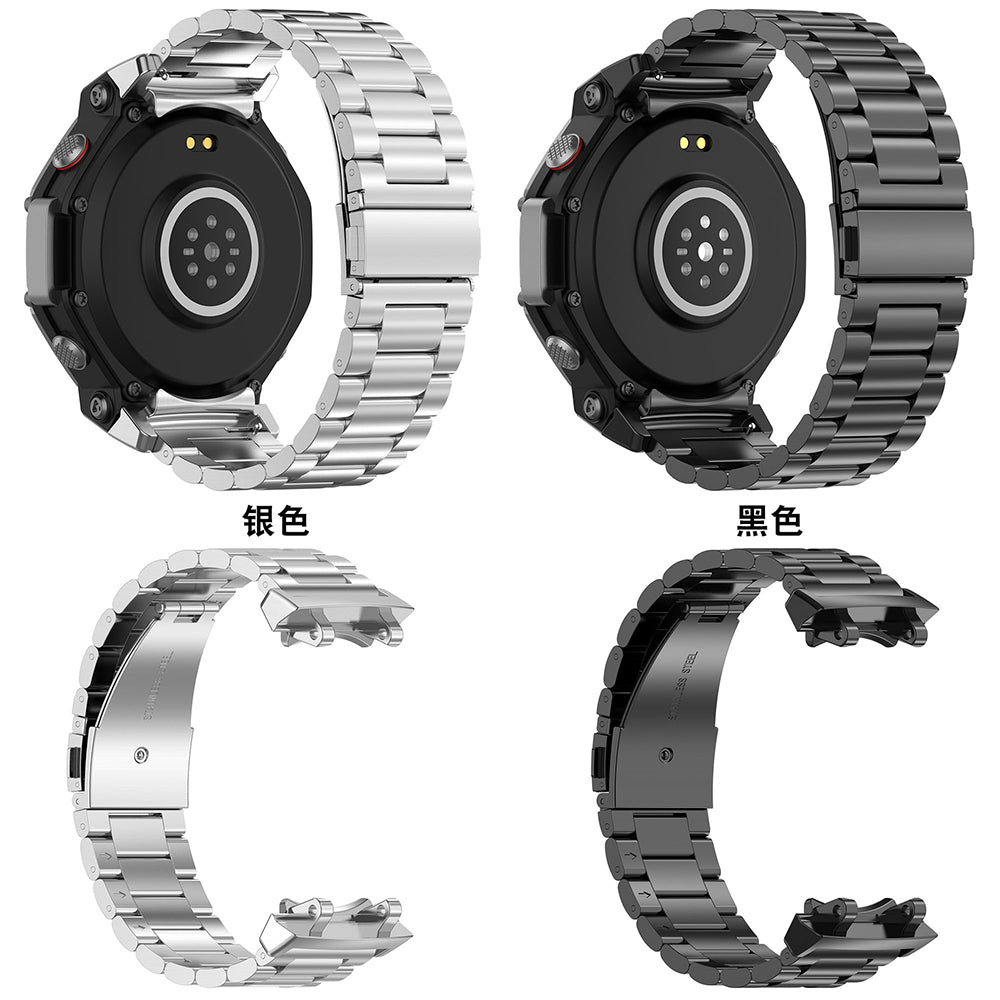 Bracelet Techsuit W010 pour Amazfit T-Rex 3, Argenté