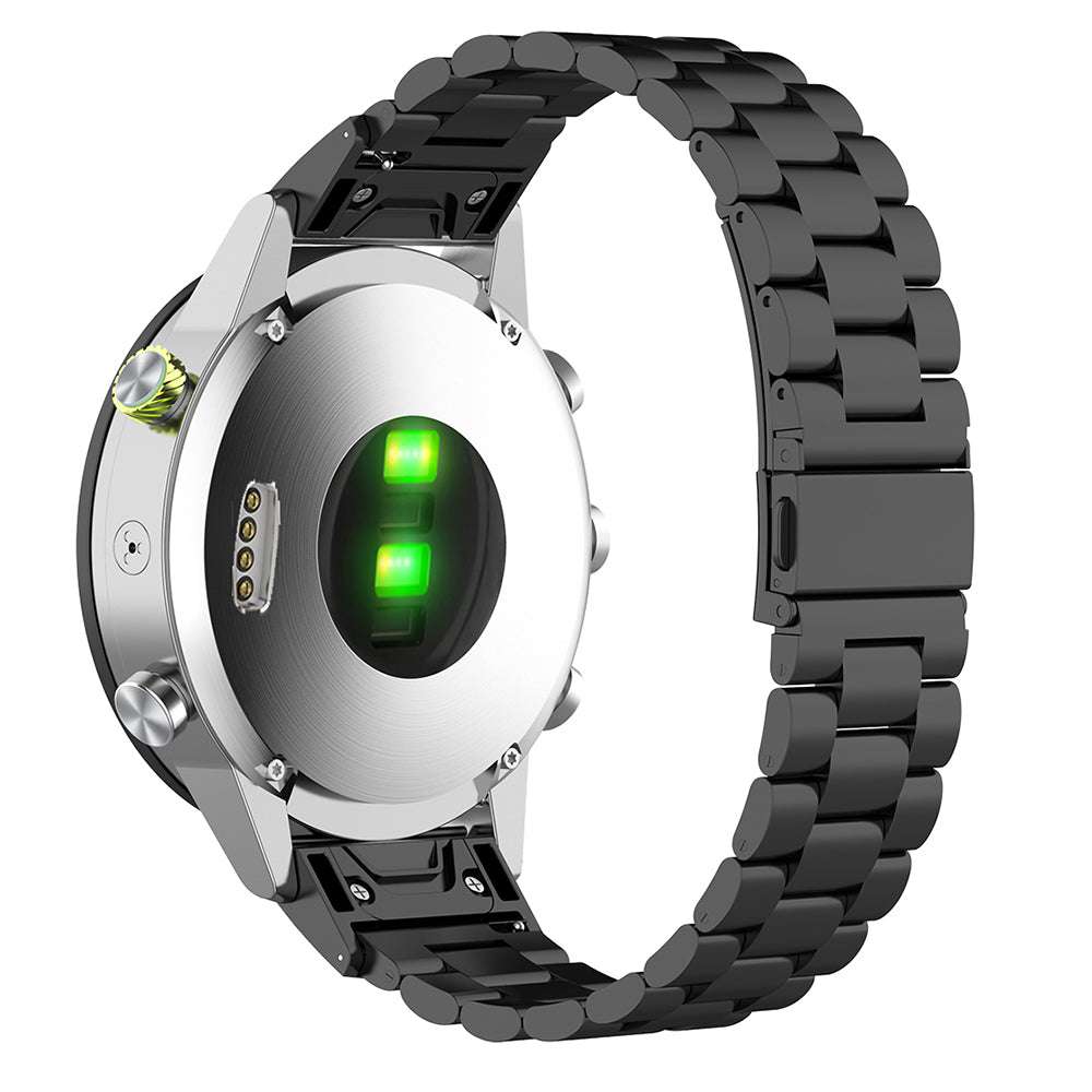 Bracelet Techsuit W010 pour Garmin Instinct / Approach / Fenix Watch Series, 20mm, Noir