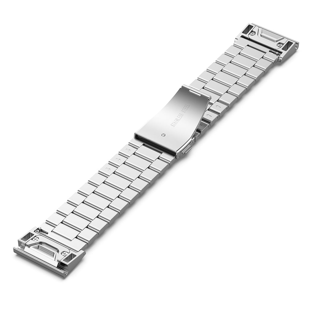 Techsuit W010 Strap for Garmin Watch Fenix / Forerunner Series, 22mm, Silver