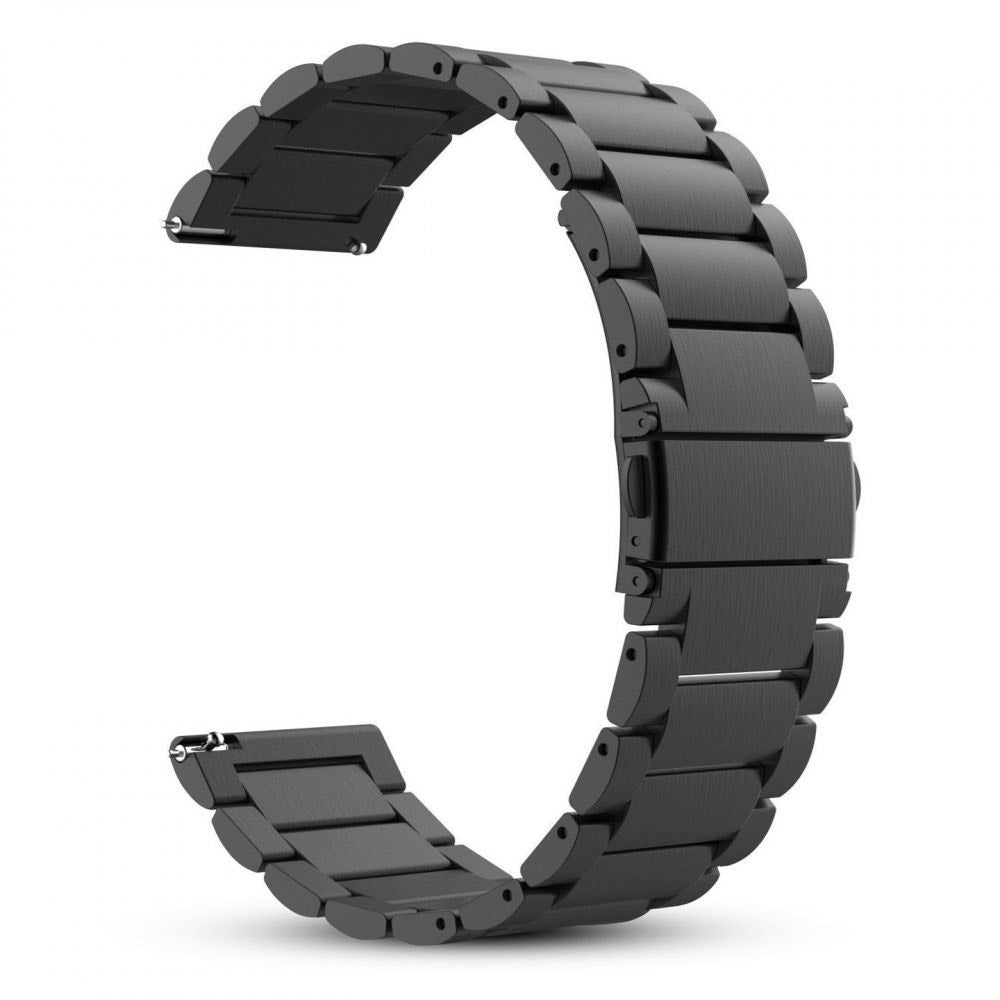 Techsuit W010 Strap for Huawei Watch / Garmin Watch Series, 18mm, Black
