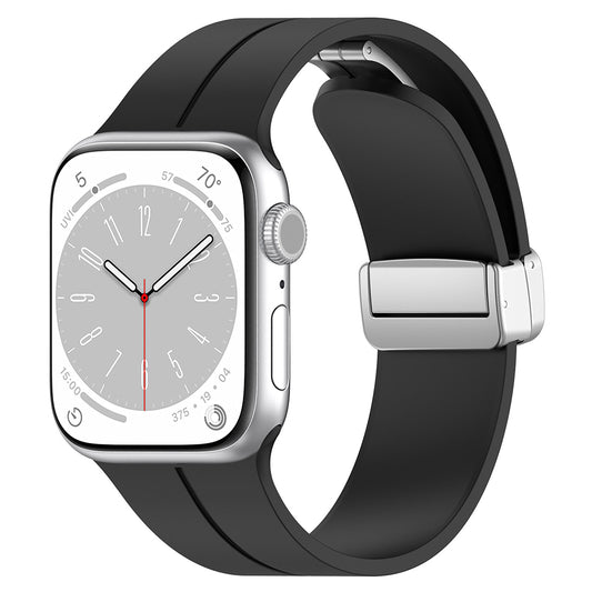 Techsuit W011 Armband für Apple Watch 42mm / 41mm / 40mm / 38mm Serie, Schwarz