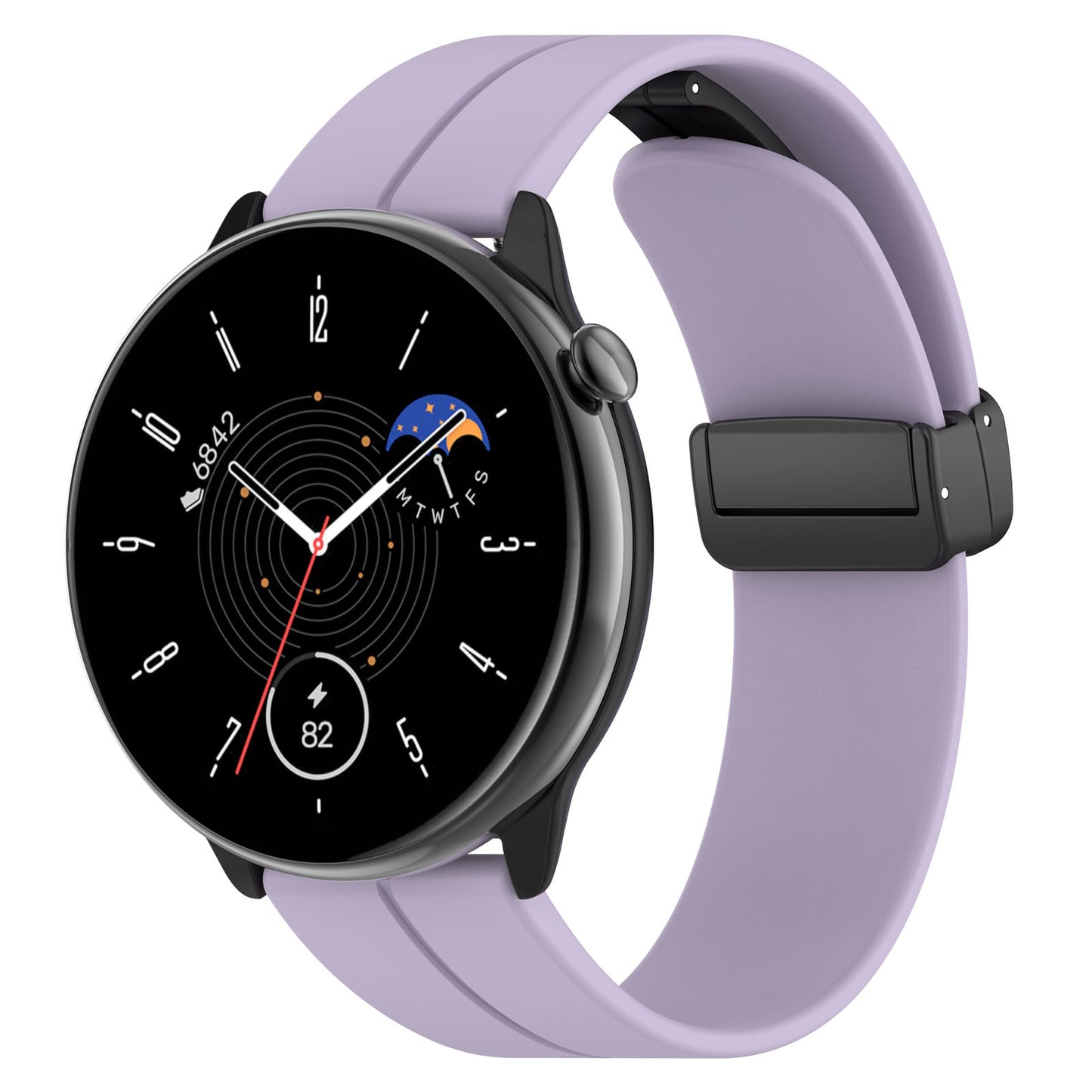 Techsuit W011 Armband für Huawei Watch / Garmin Watch Series, 18mm, Lila