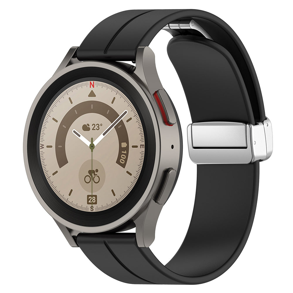 Bracelet Techsuit W011 pour Samsung Galaxy Watch / Huawei Watch Series, 20mm, Noir
