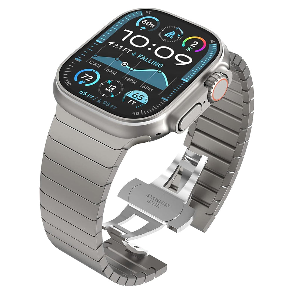 Bracelet Techsuit W012 pour Apple Watch 42mm / 41mm / 40mm / 38mm Series, Argenté