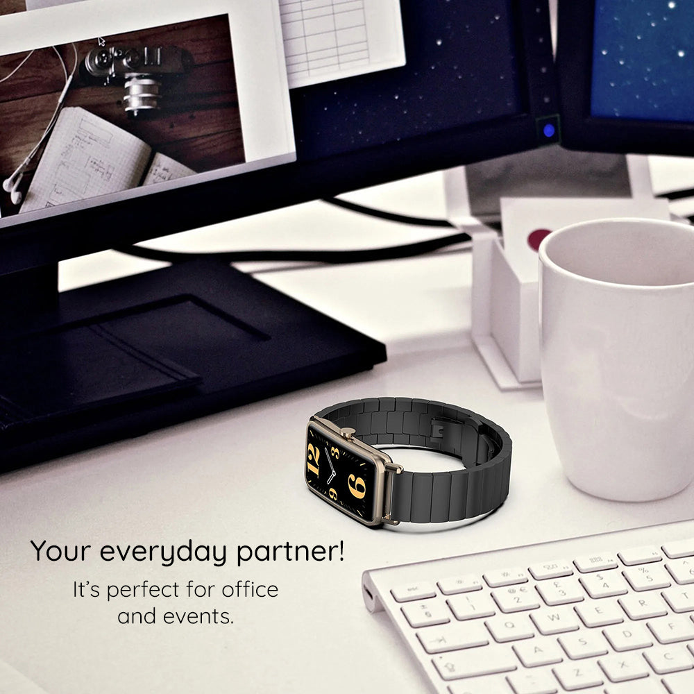 Bracelet Techsuit W012 pour Apple Watch 42mm / 41mm / 40mm / 38mm Series, Argenté