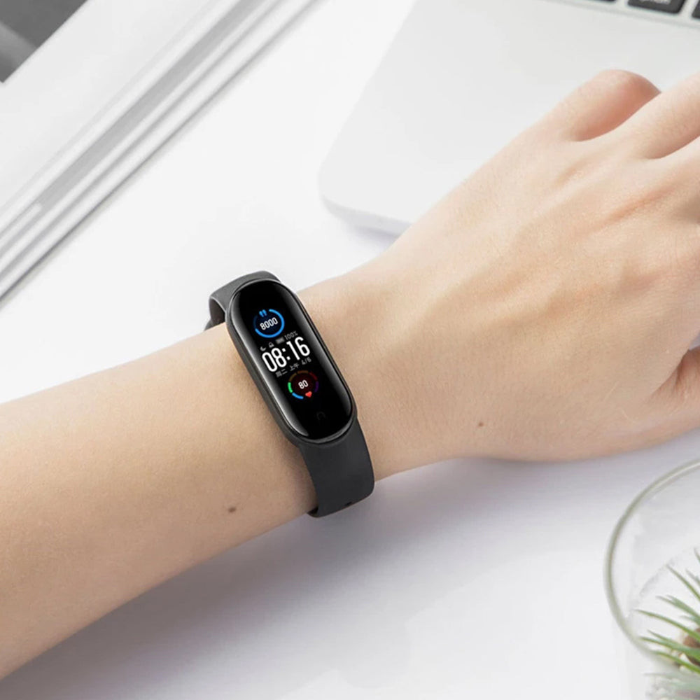 Bracelet Techsuit W013 pour Xiaomi Band / Amazfit Band Series, Bleu Foncé