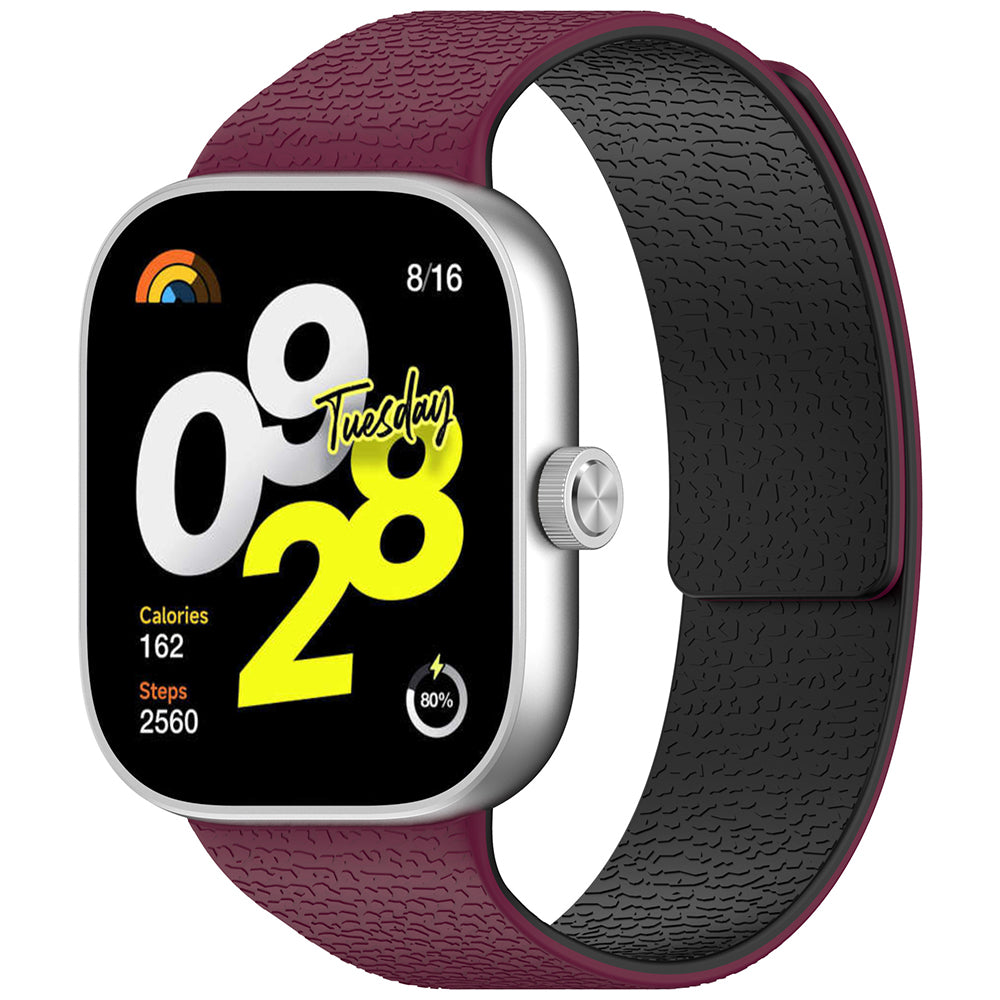 Bracelet Techsuit W016 pour Xiaomi Smart Band / Watch Series, Cerise Noire