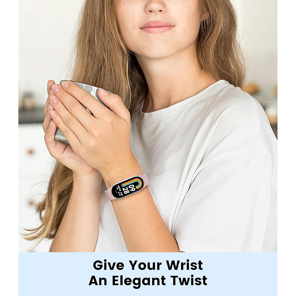 Techsuit W022 Armband für Xiaomi Smart Band 9 / 8, 15mm, Roségold