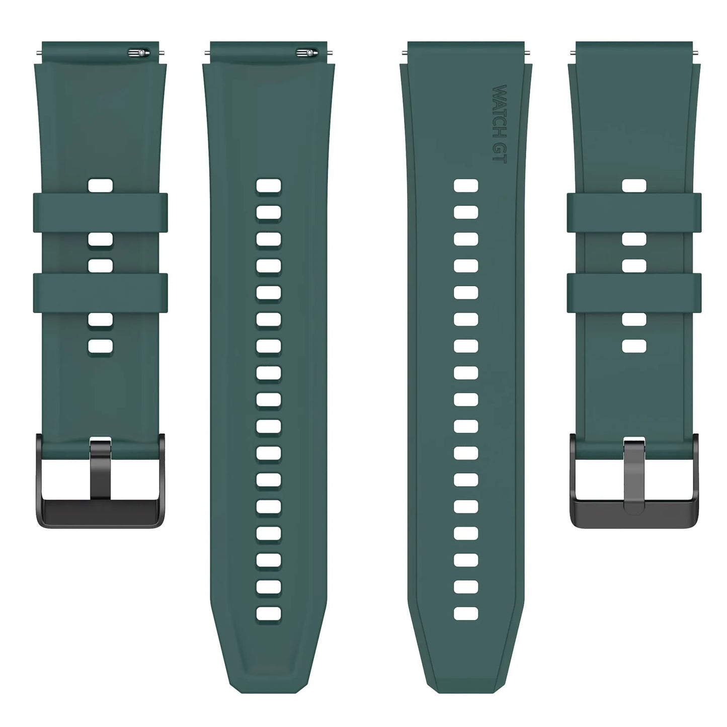 Bracelet Techsuit W026 pour Samsung Galaxy Watch / Huawei Watch Series, 20mm, Vert Foncé