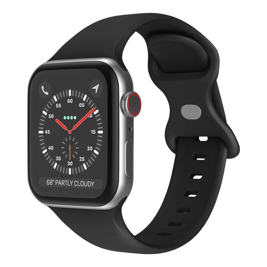 Techsuit W031 Armband für Apple Watch 42mm / 41mm / 40mm / 38mm Serie, Schwarz