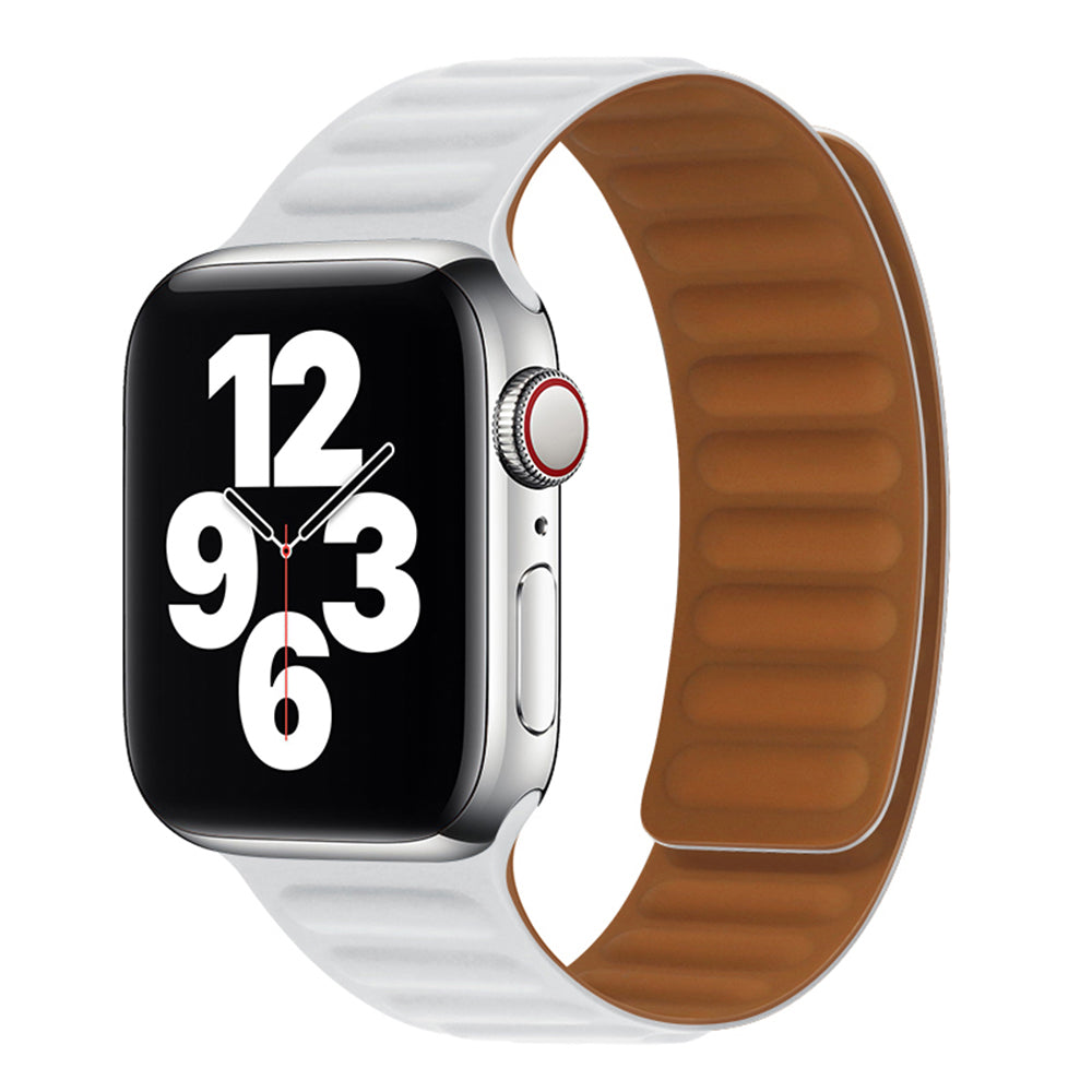 Techsuit W035 Armband für Apple Watch 49mm / 46mm / 45mm / 44mm / 42mm Serie, Weiß