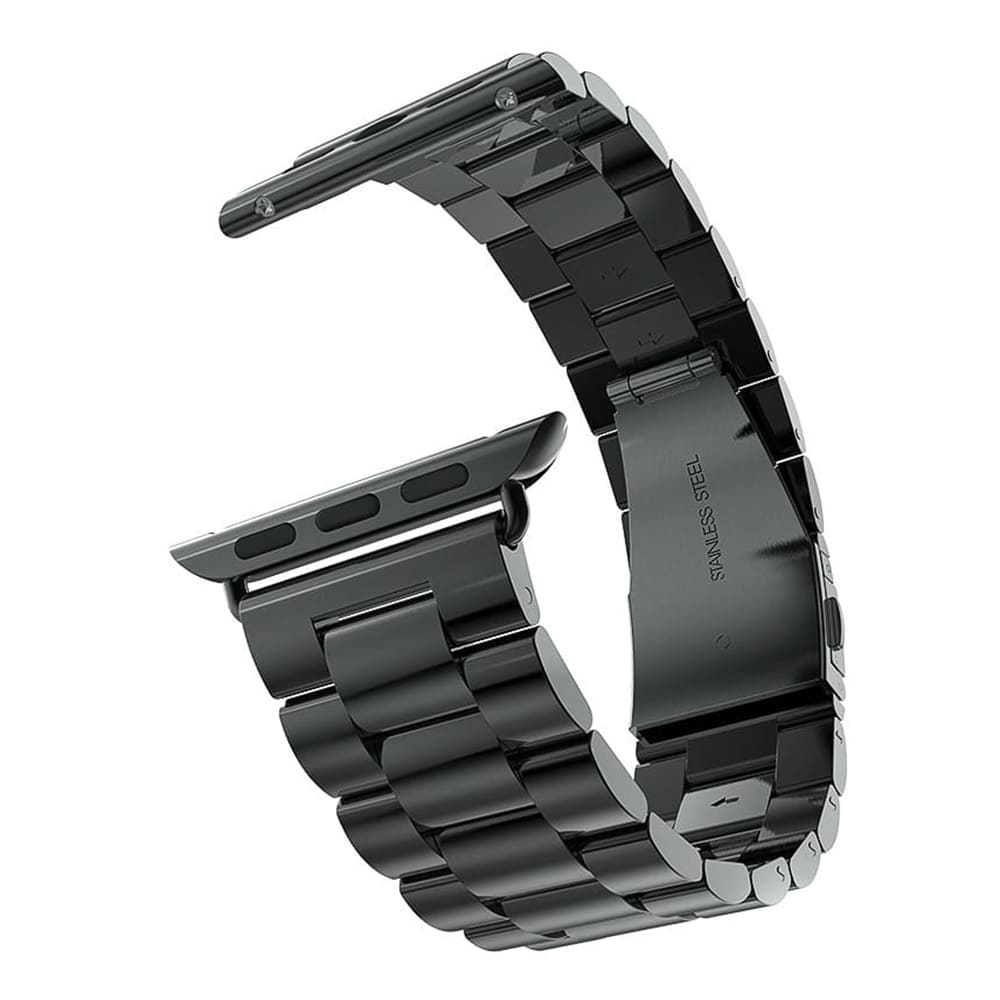 Techsuit W036 Strap for Apple Watch 49mm / 46mm / 45mm / 44mm / 42mm Series, Black