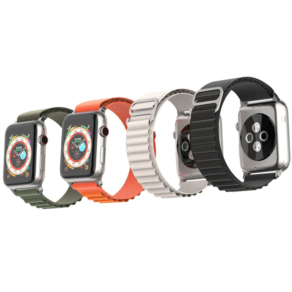 Bracelet Techsuit W037 pour Apple Watch 42mm / 41mm / 40mm / 38mm Series, Blanc