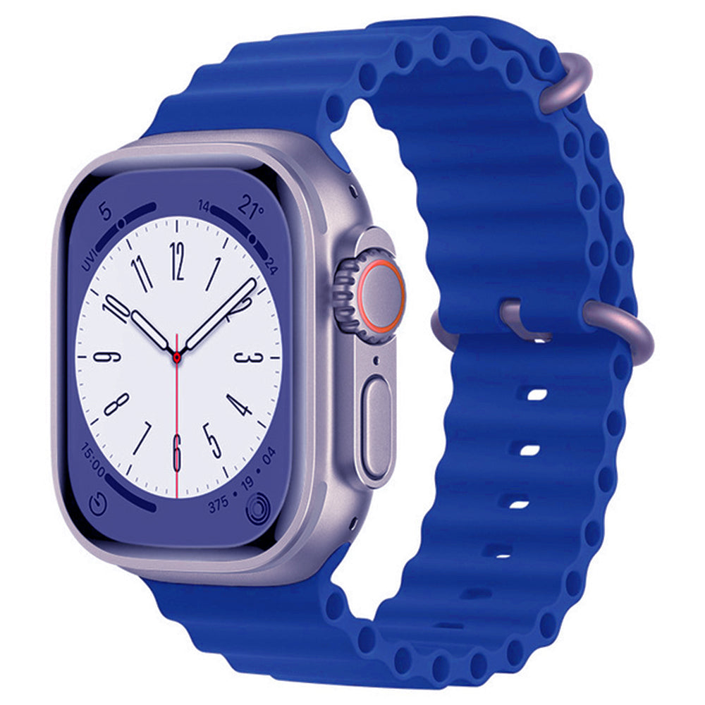 Techsuit W038 Armband für Apple Watch 42mm / 41mm / 40mm / 38mm Serie, Blau