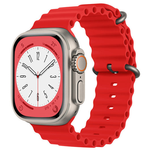 Bracelet Techsuit W038 pour Apple Watch 42mm / 41mm / 40mm / 38mm Series, Rouge