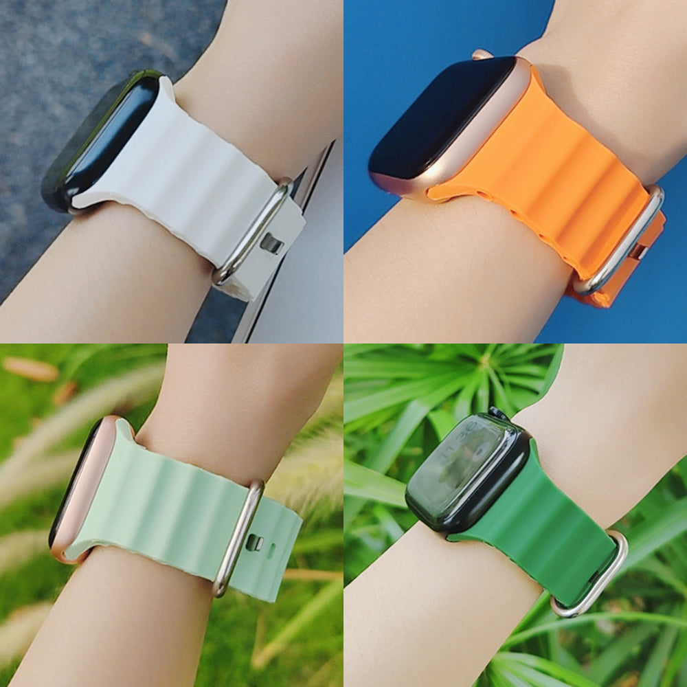 Techsuit W038 Strap for Apple Watch 42mm / 41mm / 40mm / 38mm Series, Red