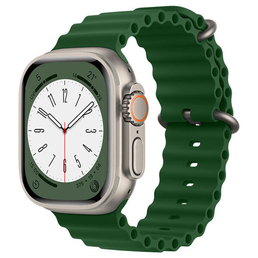 Bracelet Techsuit W038 pour Apple Watch 42mm / 41mm / 40mm / 38mm Series, Vert Foncé