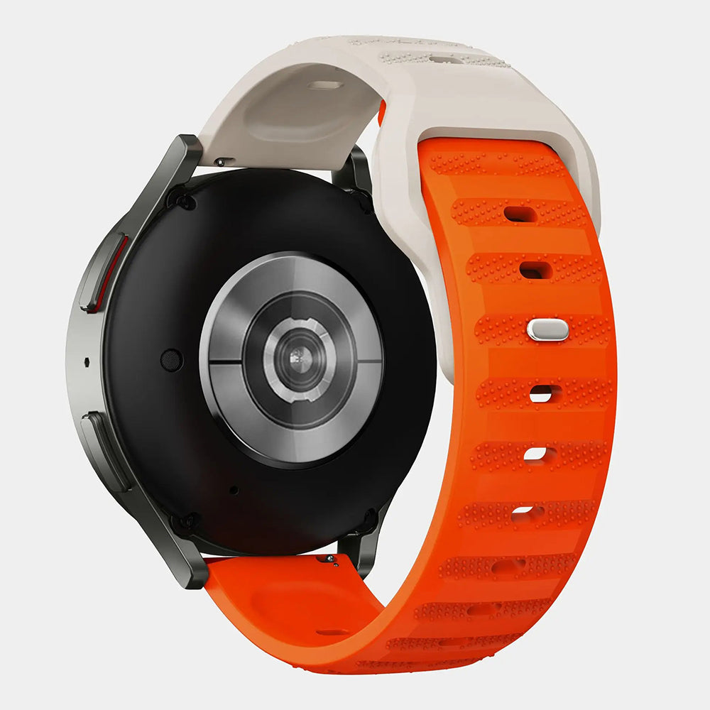 Bracelet Techsuit W050 pour Huawei Watch / Xiaomi Watch Series, 22mm, Beige Orange