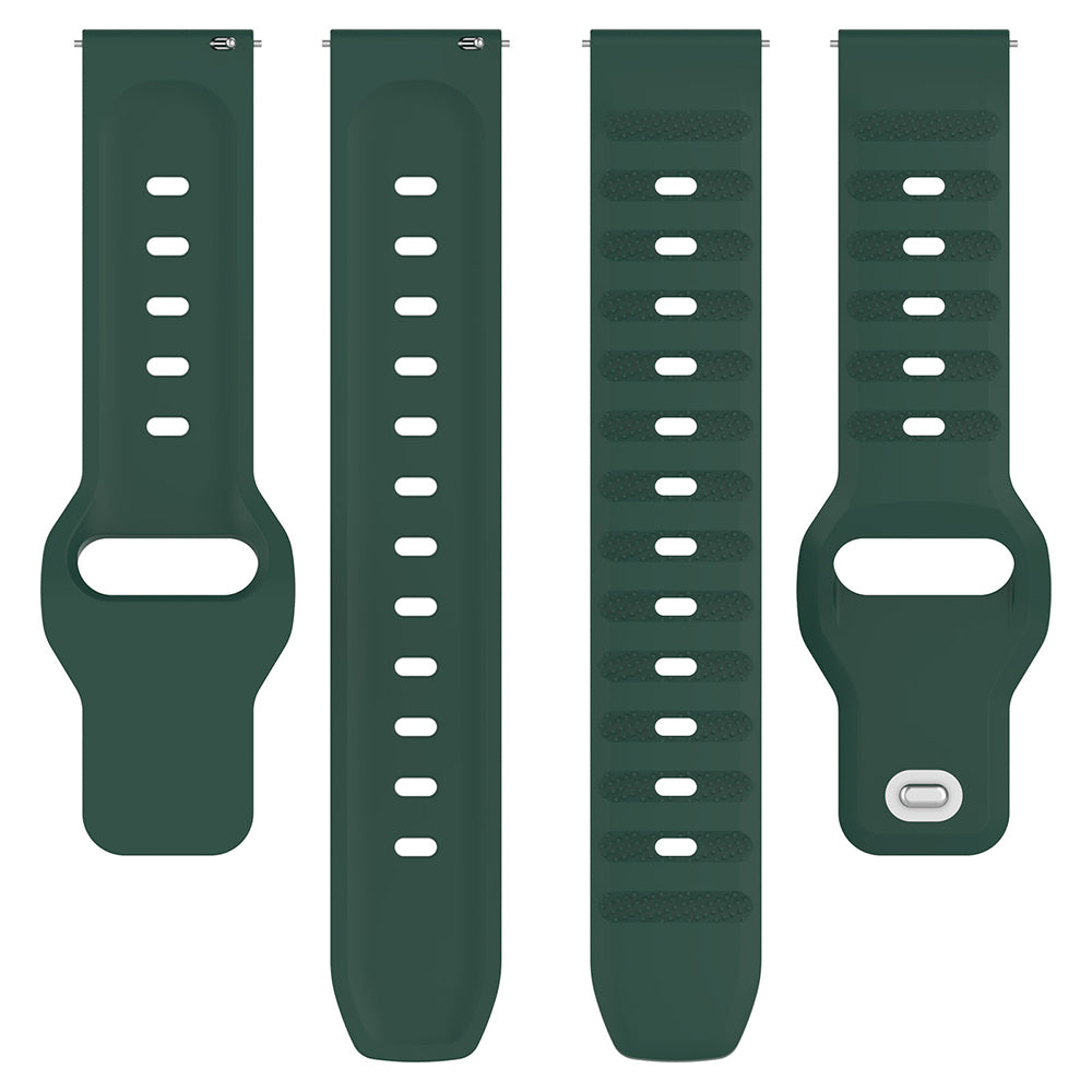 Bracelet Techsuit W050 pour Samsung Galaxy Watch / Huawei Watch Series, 20mm, Vert.