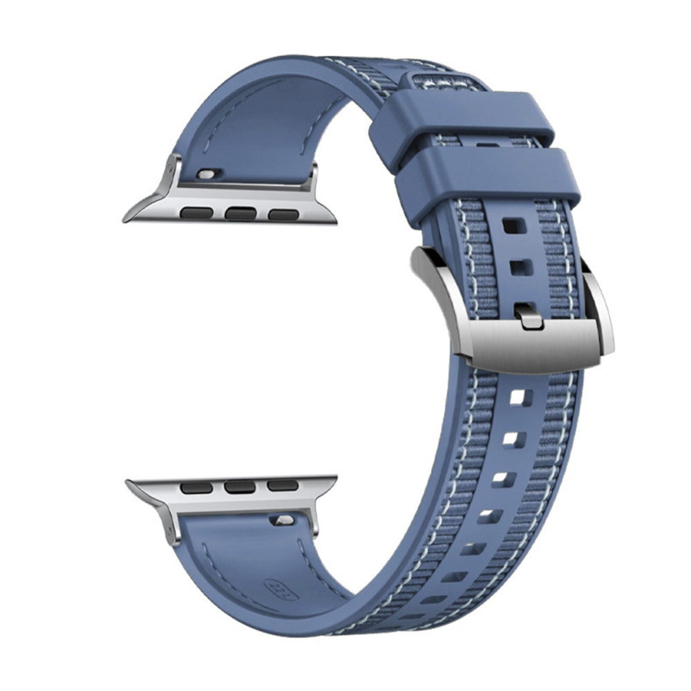 Bracelet Techsuit W051 pour Apple Watch 42mm / 41mm / 40mm / 38mm Series, Bleu Foncé