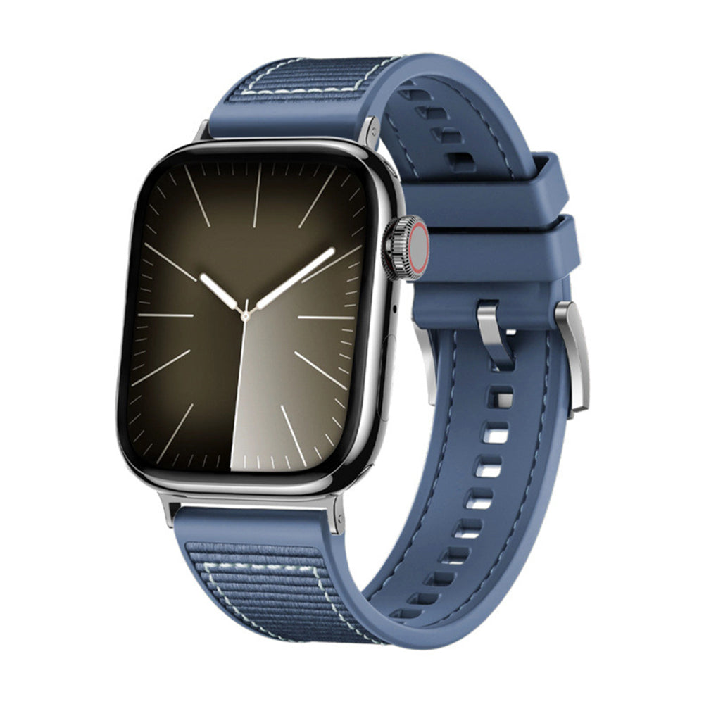 Bracelet Techsuit W051 pour Apple Watch 42mm / 41mm / 40mm / 38mm Series, Bleu Foncé