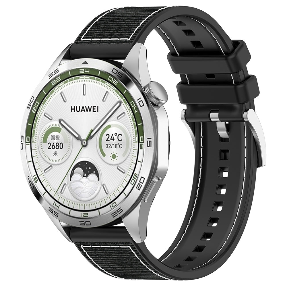 Bracelet Techsuit W051 pour Huawei Watch / Xiaomi Watch Series, 22mm, Noir