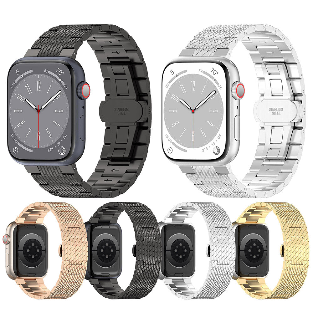 Bracelet Techsuit W052 pour Apple Watch 42mm / 41mm / 40mm / 38mm Series, Noir