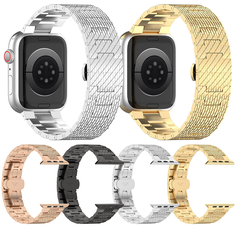 Bracelet Techsuit W052 pour Apple Watch 42mm / 41mm / 40mm / 38mm Series, Noir