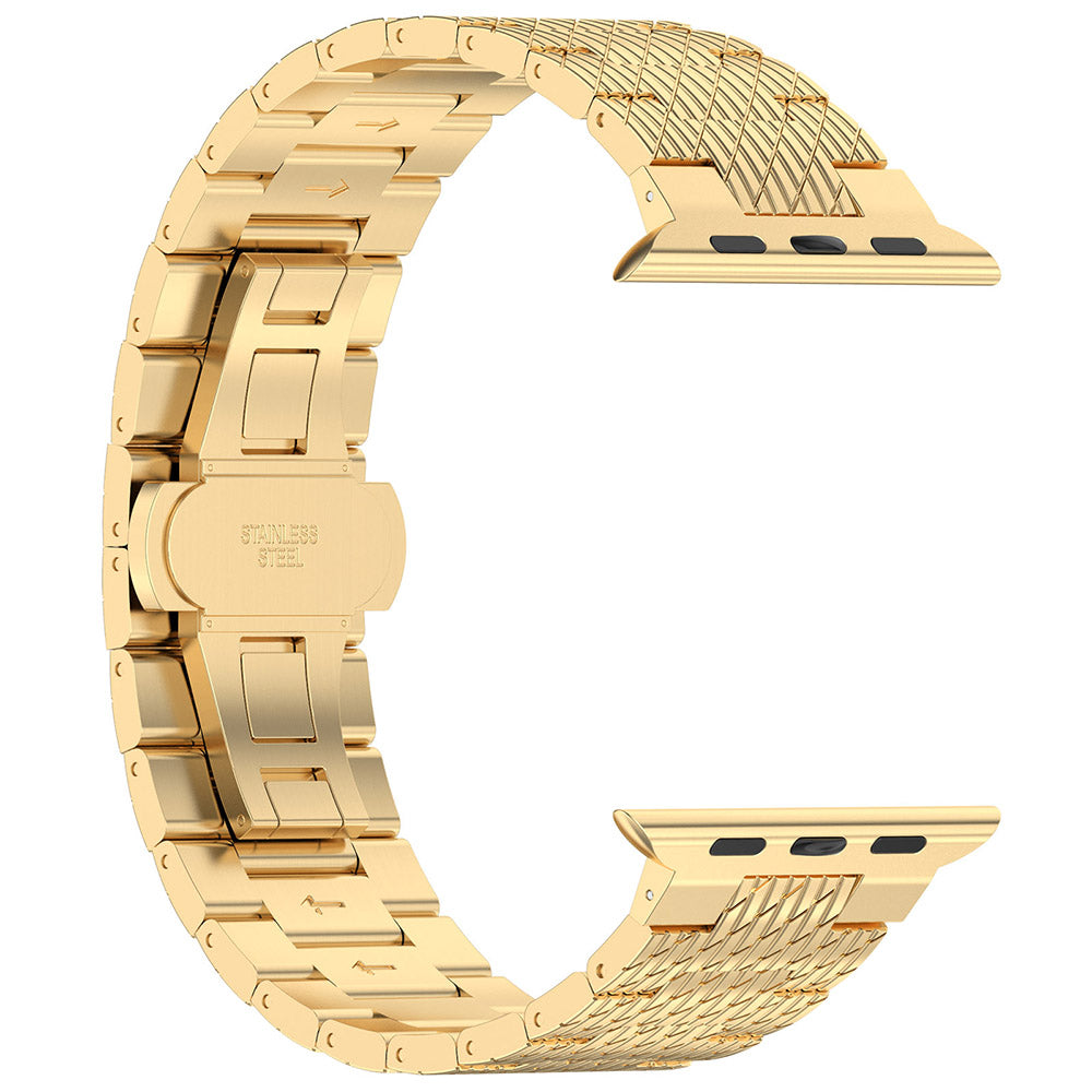 Techsuit W052 Armband für Apple Watch 49mm / 46mm / 45mm / 44mm / 42mm Serie, Goldfarben