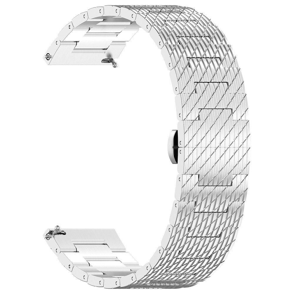 Techsuit W052 Armband für Huawei Watch / Xiaomi Watch Series, 22mm, Silberfarben