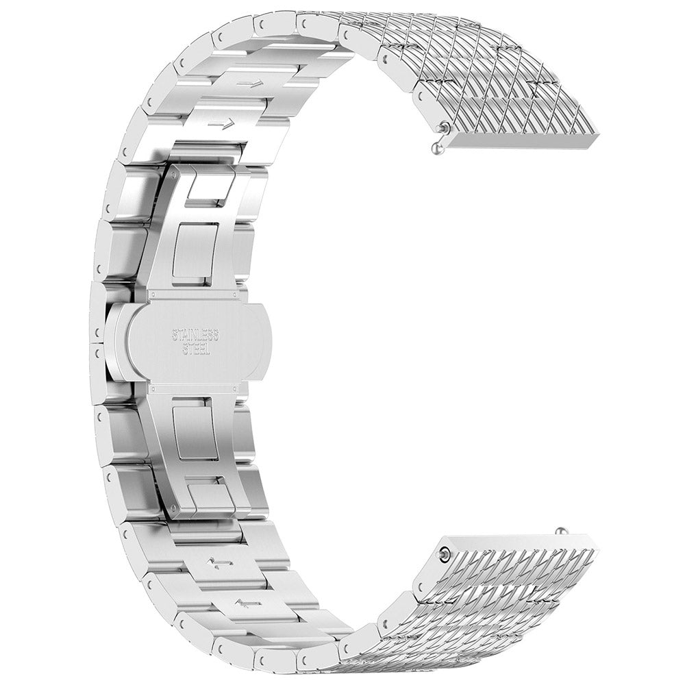 Techsuit W052 Armband für Huawei Watch / Xiaomi Watch Series, 22mm, Silberfarben