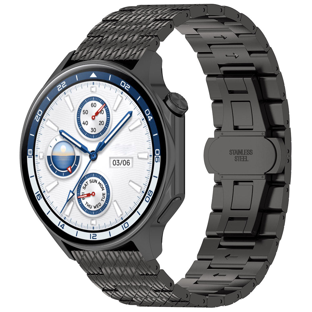 Bracelet Techsuit W052 pour Huawei Watch / Xiaomi Watch Series, 22mm, Noir