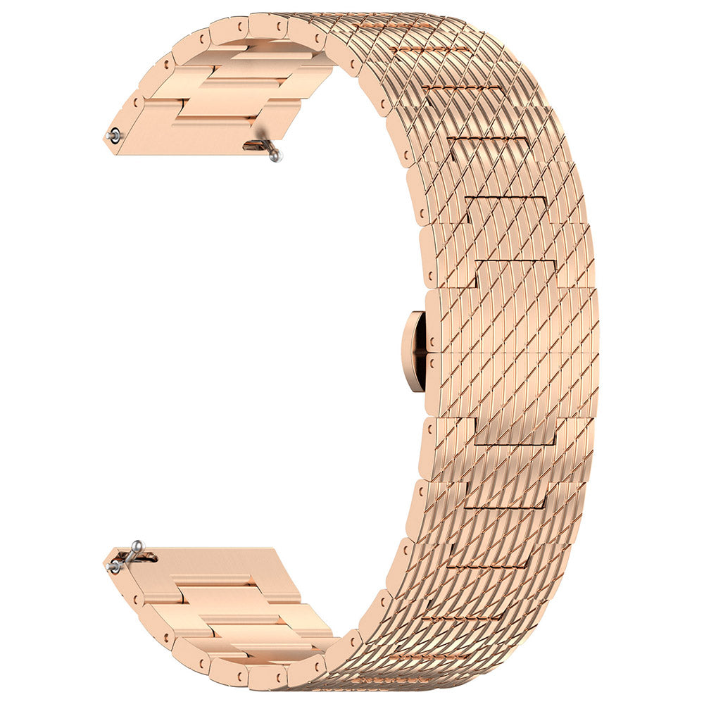Bracelet Techsuit W052 pour Huawei Watch / Xiaomi Watch Series, 22mm, Rose Doré