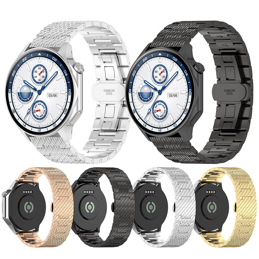 Bracelet Techsuit W052 pour Samsung Galaxy Watch / Huawei Watch Series, 20mm, Argenté