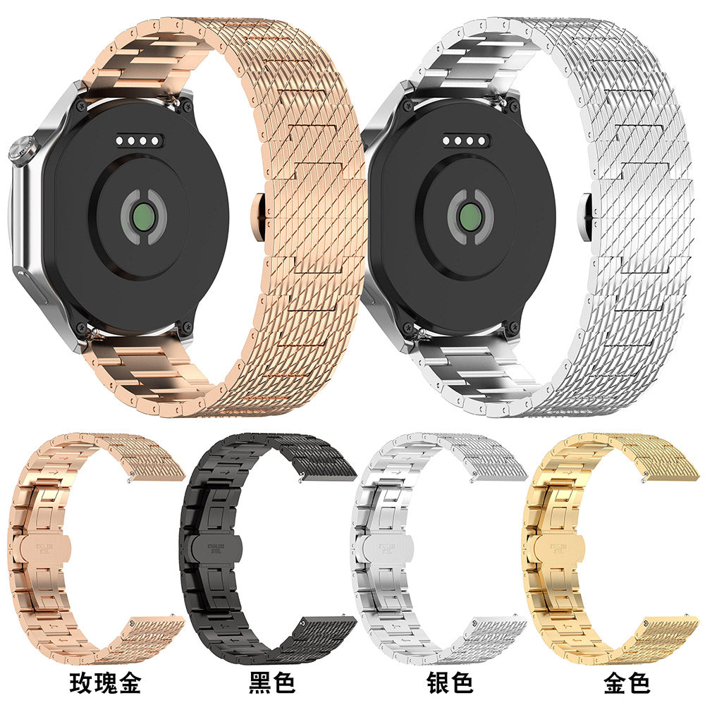 Bracelet Techsuit W052 pour Samsung Galaxy Watch / Huawei Watch Series, 20mm, Argenté