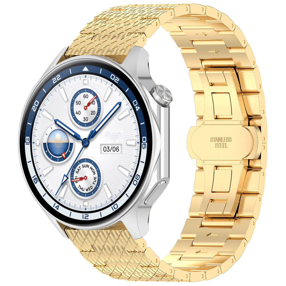 Bracelet Techsuit W052 pour Samsung Galaxy Watch / Huawei Watch Series, 20mm, Doré