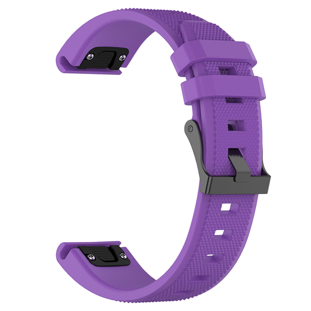 Bracelet Techsuit W058 pour Garmin Watch Fenix Series, 26mm, Violet