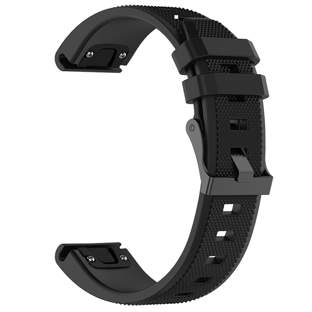 Bracelet Techsuit W058 pour Garmin Watch Fenix Series, 26mm, Noir