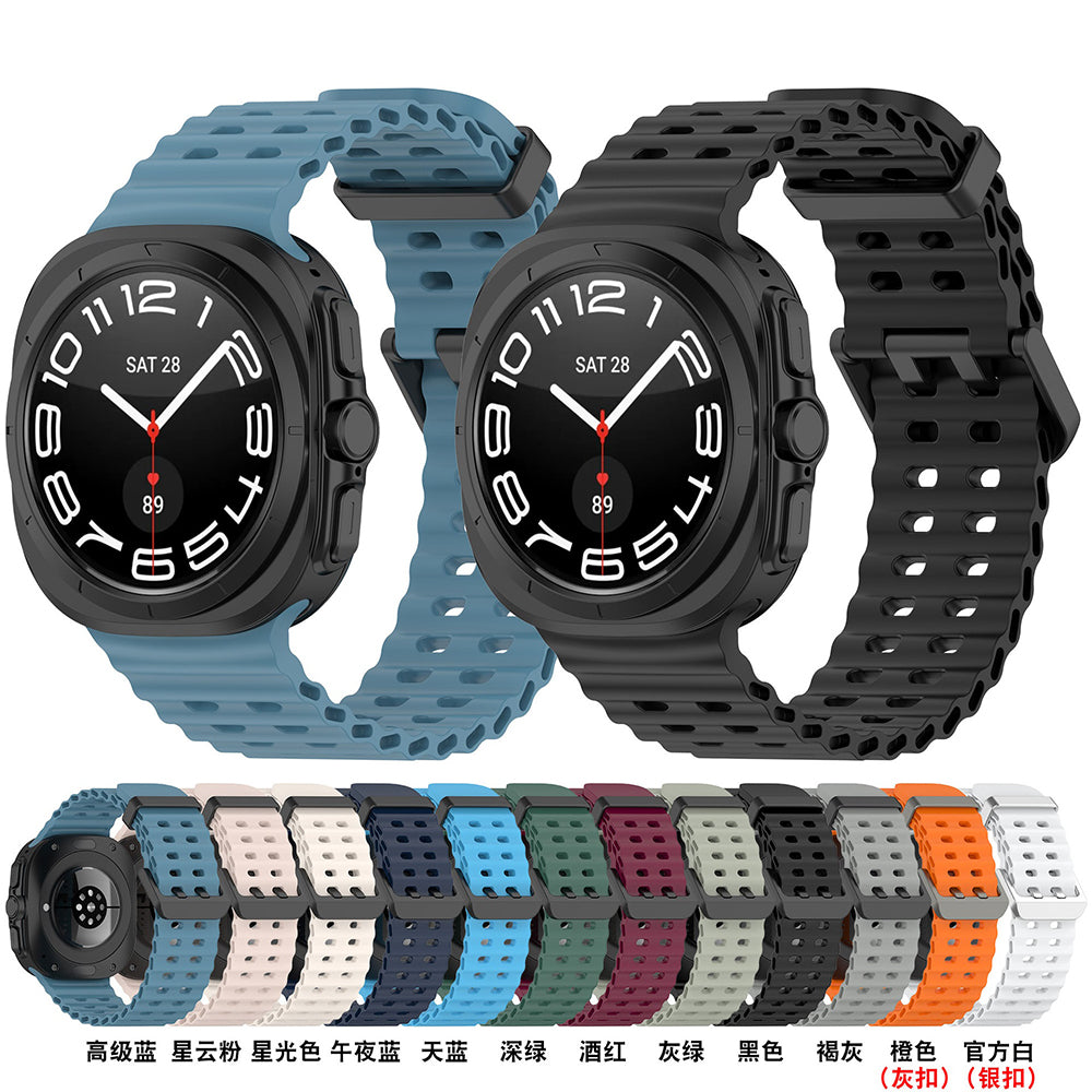 Techsuit W062 Armband für Samsung Galaxy Watch Ultra, Marineblau