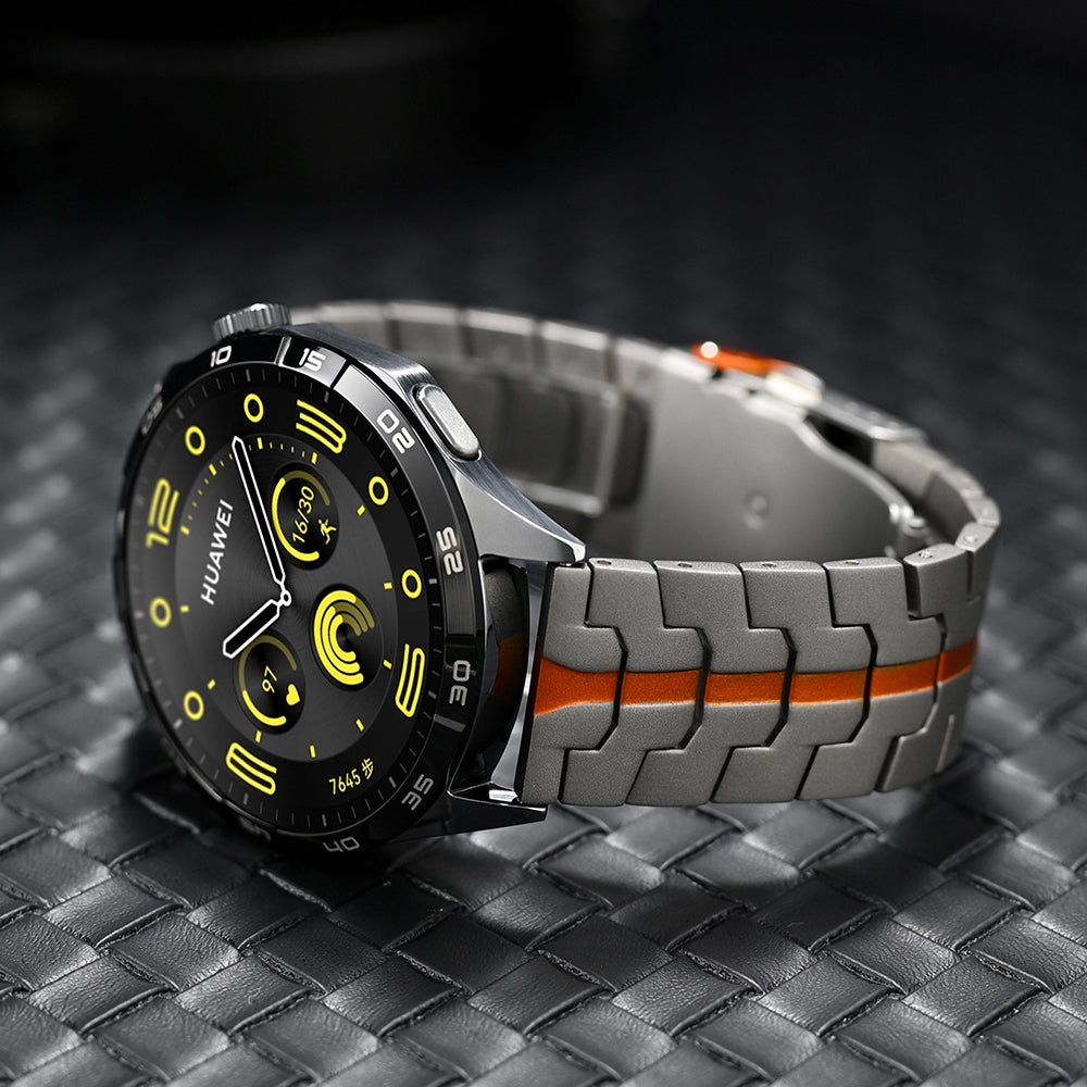 Techsuit W063 Armband für Huawei Watch / Xiaomi Watch Series, Silber
