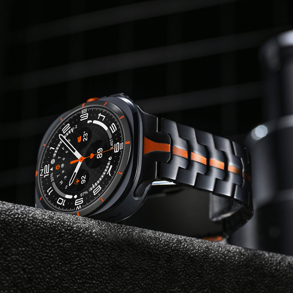 Techsuit W063 Armband für Samsung Galaxy Watch Ultra, Silber