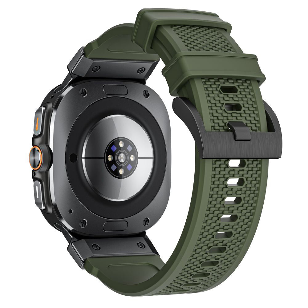 Techsuit W068 Armband für Samsung Galaxy Watch Ultra, Schwarz Grün
