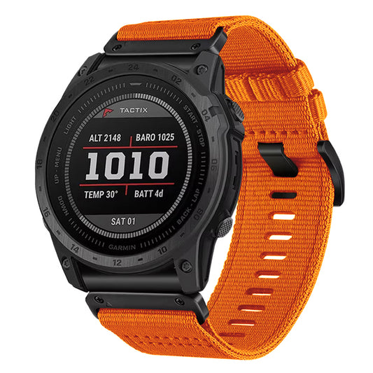 Bracelet Techsuit W070 pour Garmin Instinct / Approach / Fenix Watch Series, 20mm, Orange